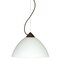 Besa Lighting Tessa Cord Pendant, White, Bronze Finish, 1x9W LED 1KX-420107-LED-BR - alternate 1